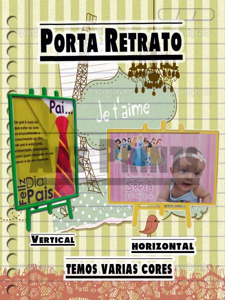 Porta Retrato Horizontal e Vertical